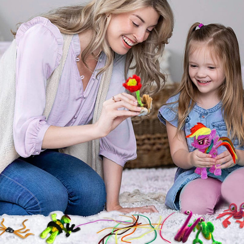 FRICHOM Craft Pipe Cleaners Proffessional 1000 Pcs 25 Colors  Pipe Cleaners Craft Supplies and Chenille Stems or Pipecleaners  Pipe Cleaners Bulk  for Crafts  Gift Wrapping and Party Decorations. - Image 3